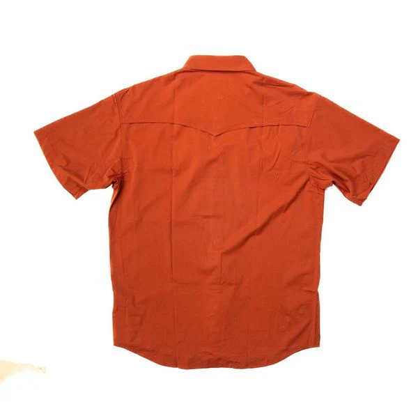 Men's Poncho "The Macon" Short Sleeve Pearl Snap Shirt - Image 2
