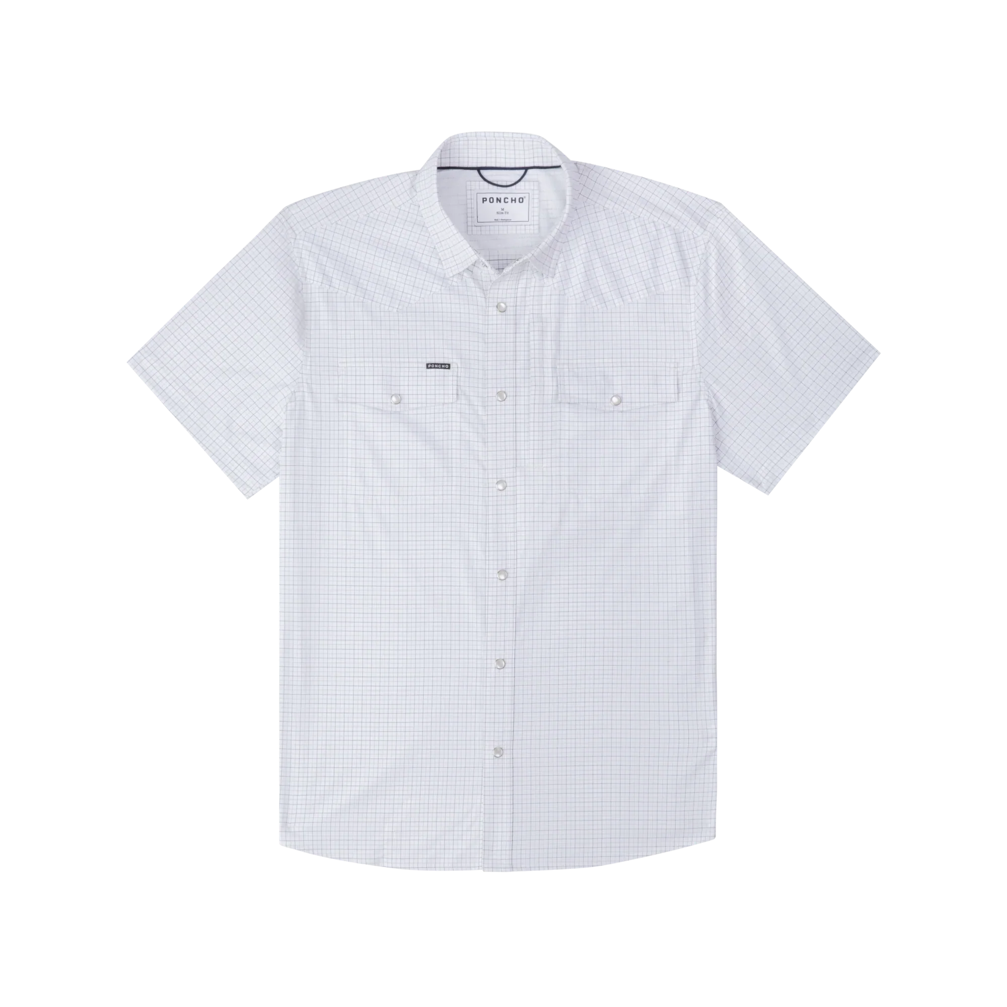 Men's Poncho "The Auctioneer" Short Sleeve Regular Fit Snap Shirt