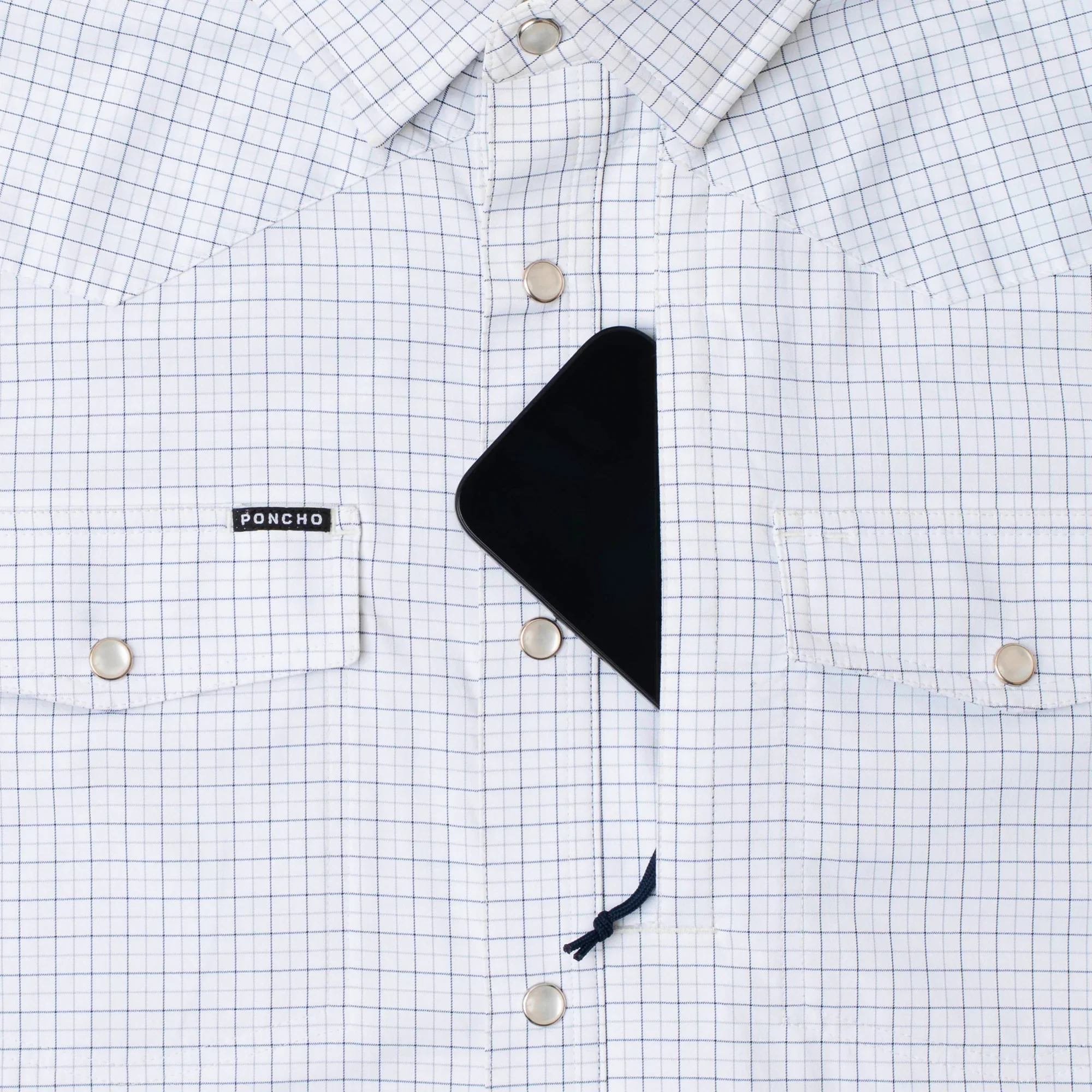 Men's Poncho "The Auctioneer" Short Sleeve Regular Fit Snap Shirt - Image 6