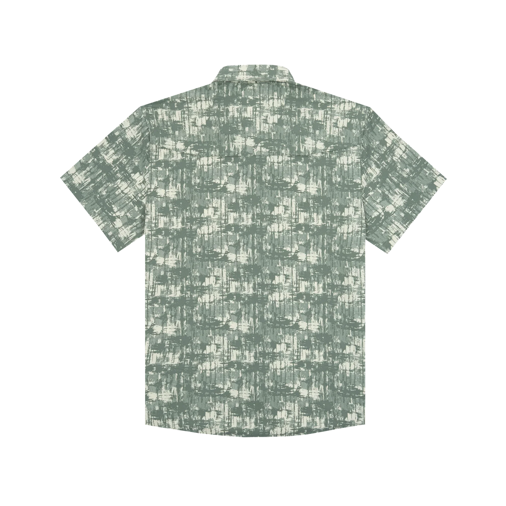 Men's Poncho "The Chicken On A Hook"  Short Sleeve Regular and Slim Fit Button Up Shirt - Image 2