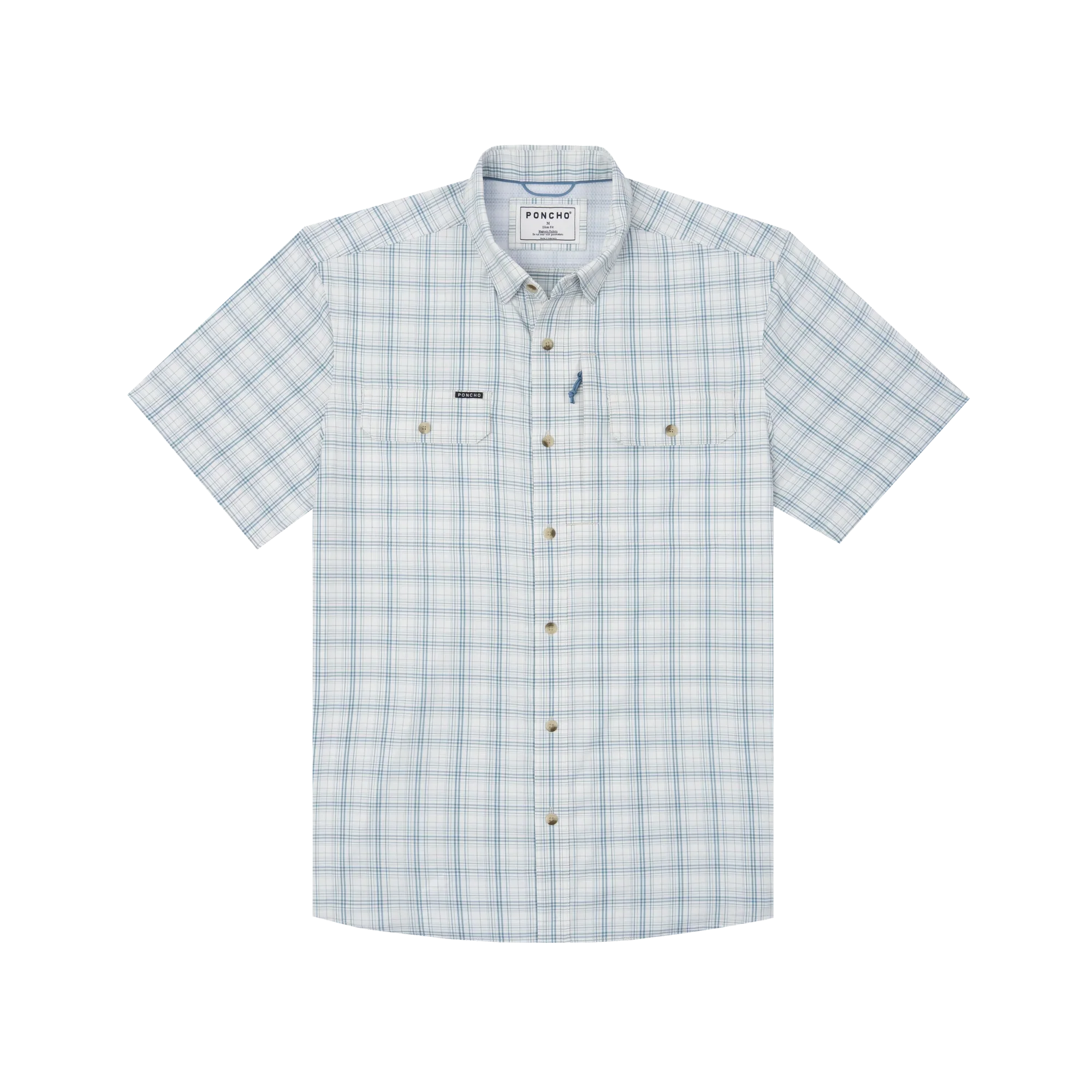 Men's Poncho Short Sleeve "The End Game" Button Up Shirt