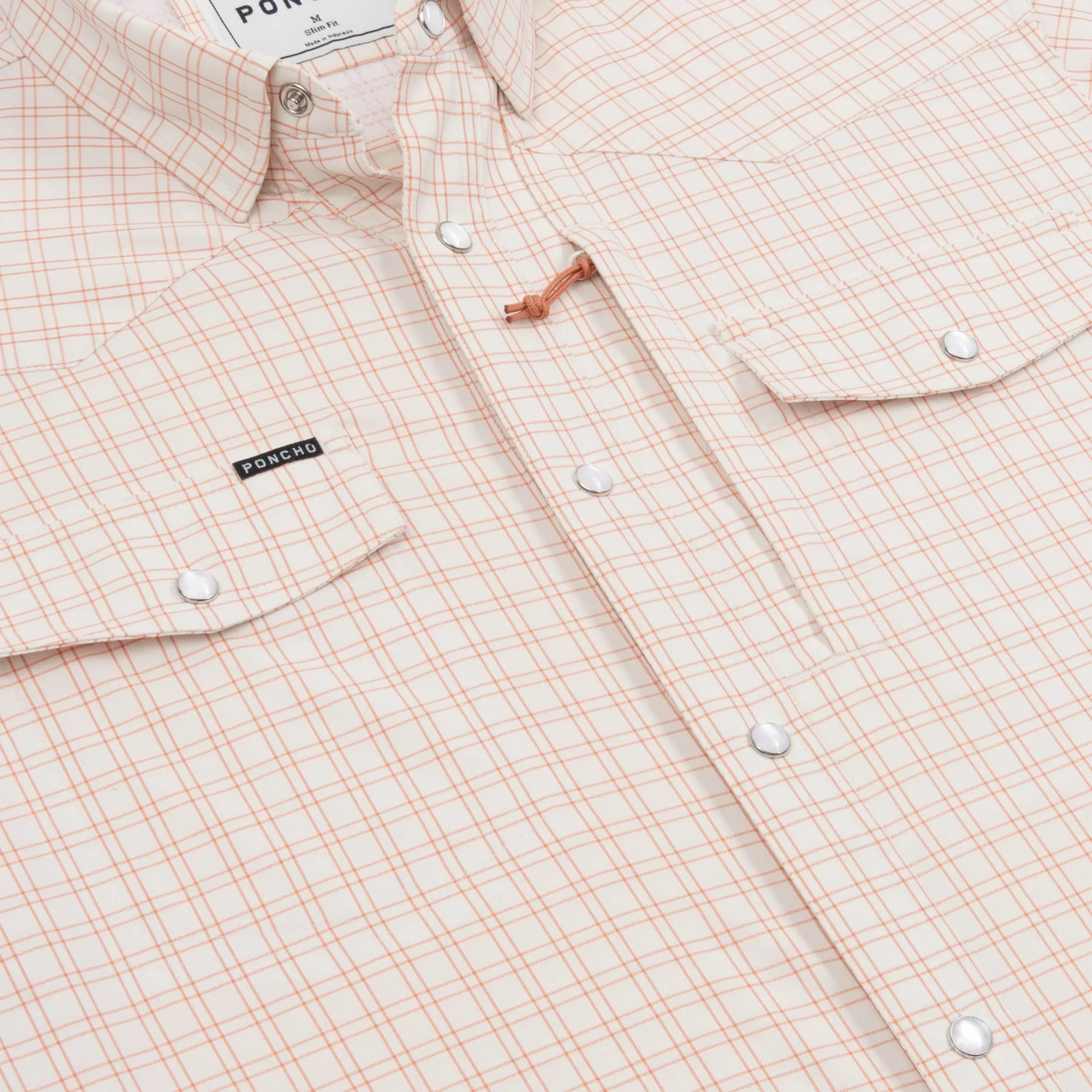 Men's Poncho "The Etouffee"  Short Sleeve Regular and Slim Fit Snap Shirt - Image 3