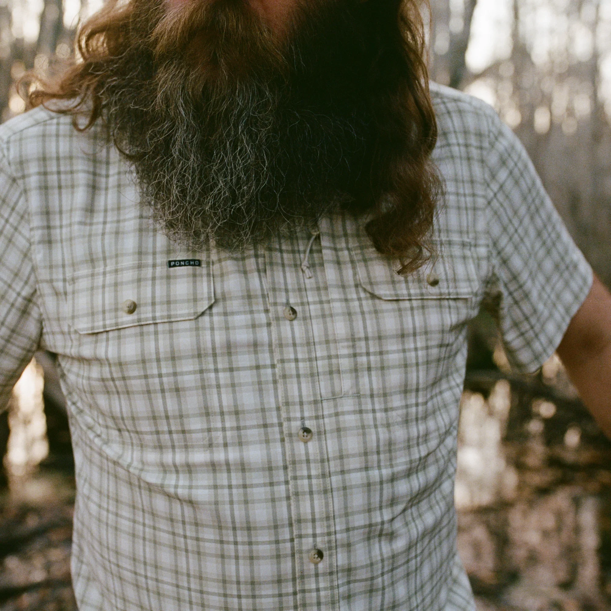 Men's Poncho "The Everglades"  Short Sleeve Regular and Slim Fit Button Up Shirt - Image 8