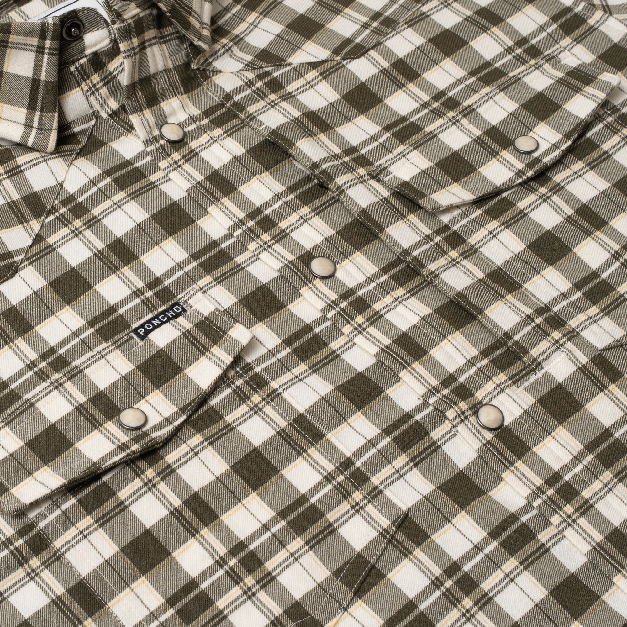 Men's Poncho "The Boone" Long Sleeve Regular Fit Snap Up Shirt - Image 3