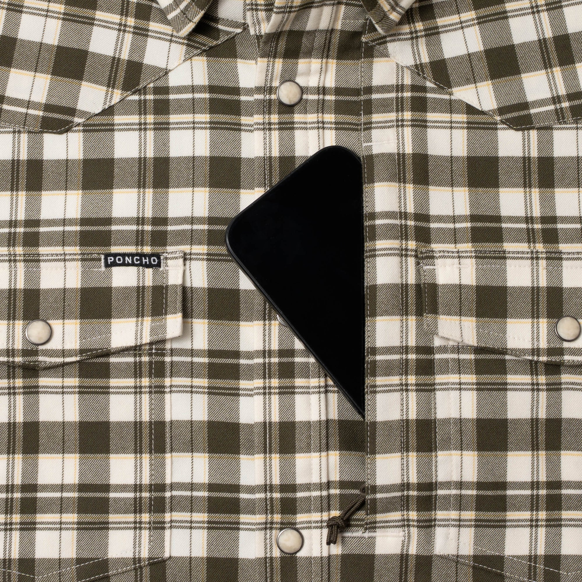 Men's Poncho "The Boone" Long Sleeve Regular Fit Snap Up Shirt - Image 6