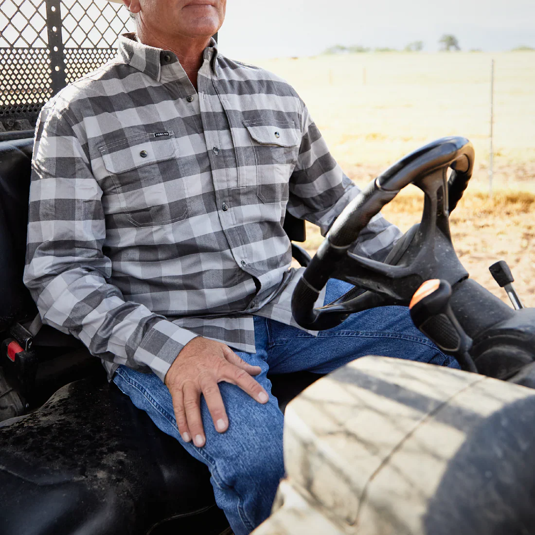 Men's Poncho "The Cape Buffalo" Plaid Regular and Slim Fit Long Sleeve Shirt - Image 7