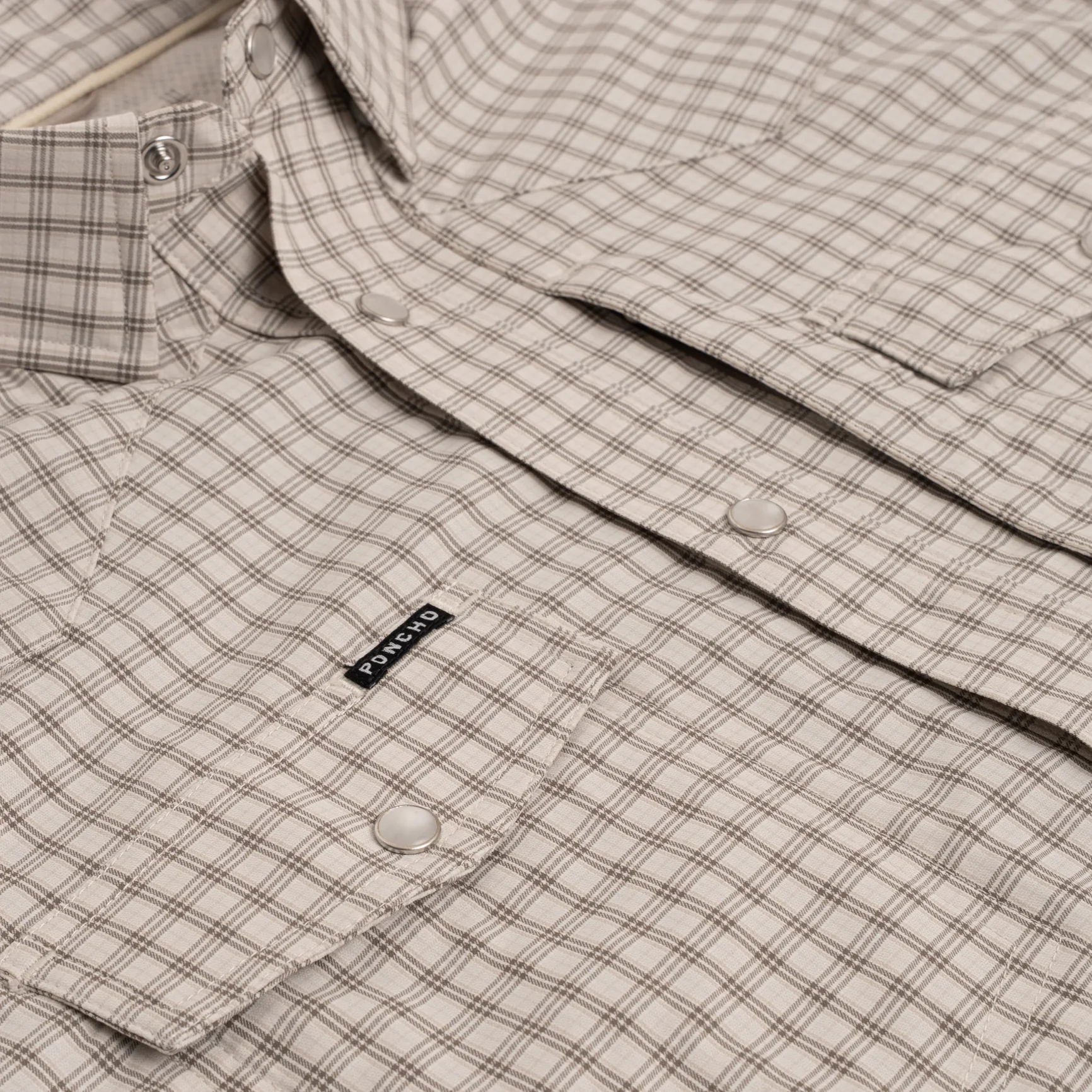 Men's Poncho "The Childress" Short Sleeve Regular Fit Snap Shirt - Image 3