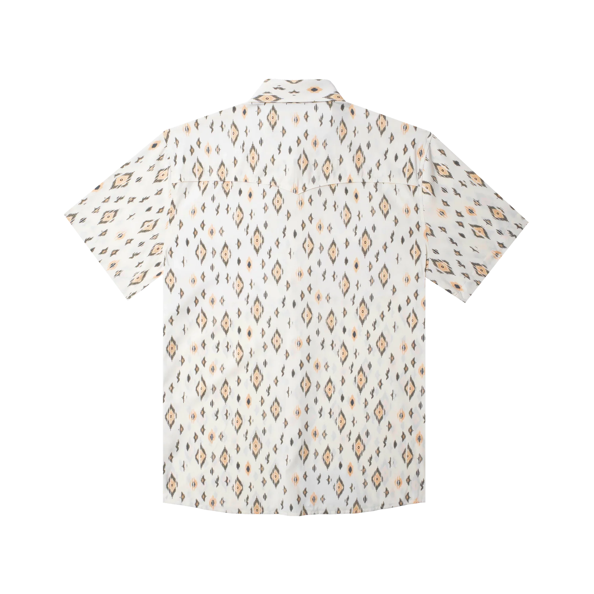 Men's Poncho "The Diamond Back" Short Sleeve Regular and Slim Fit Button Up Shirt - Image 2