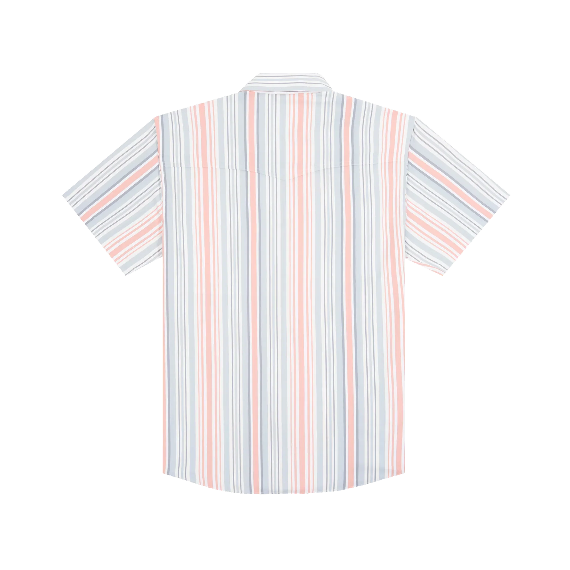 Men's Poncho "The Home Sweet Home" Striped Pearl Snap Shirt - Image 2
