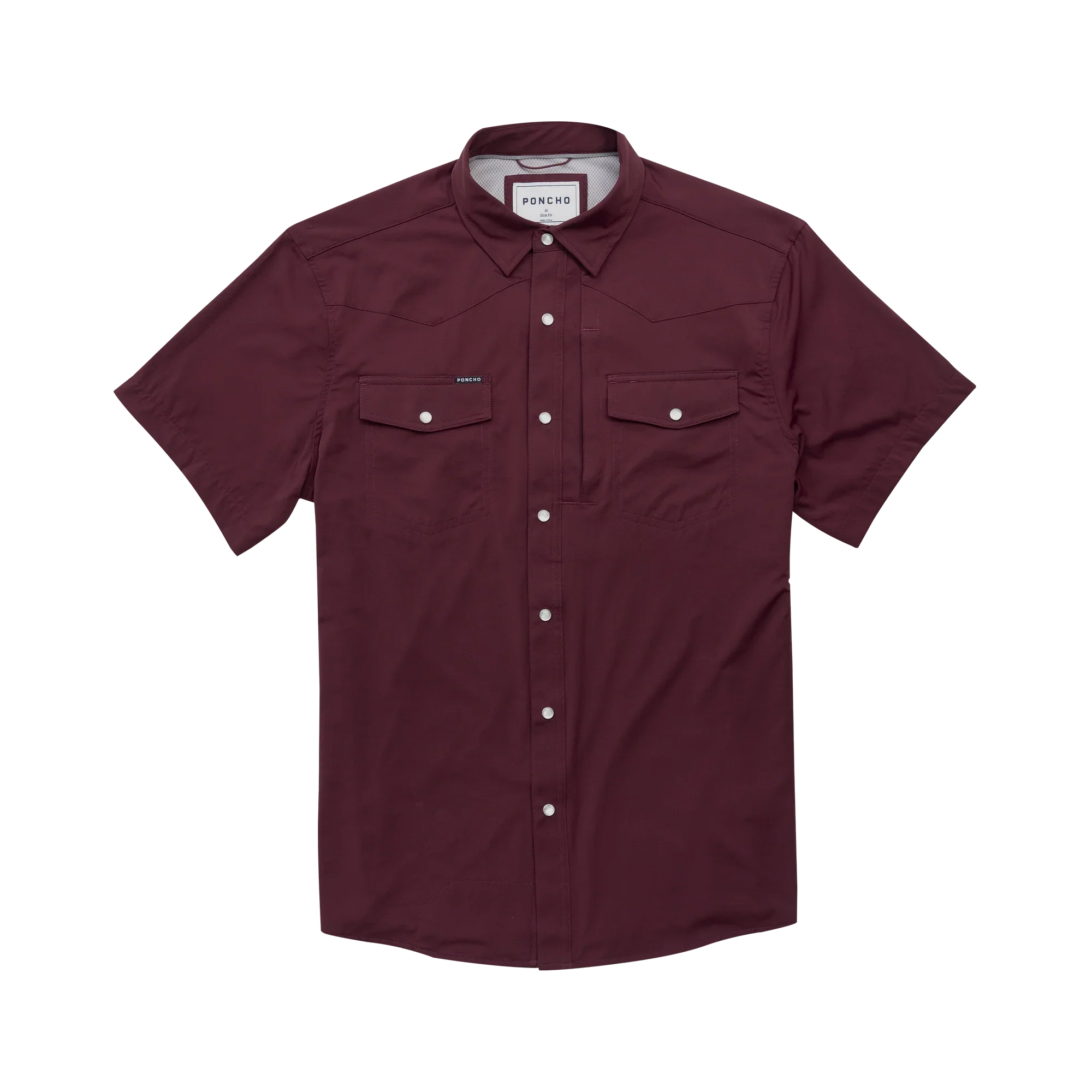 Men's Poncho "The Kyle" Pearl Snap Short Sleeve Regular Fit Shirt