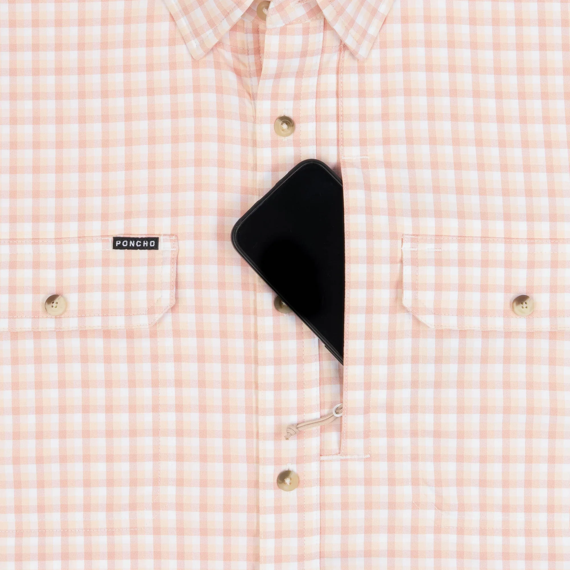 Men's Poncho "The Mud Bug" Short Sleeve Regular Fit Button Up Shirt - Image 5