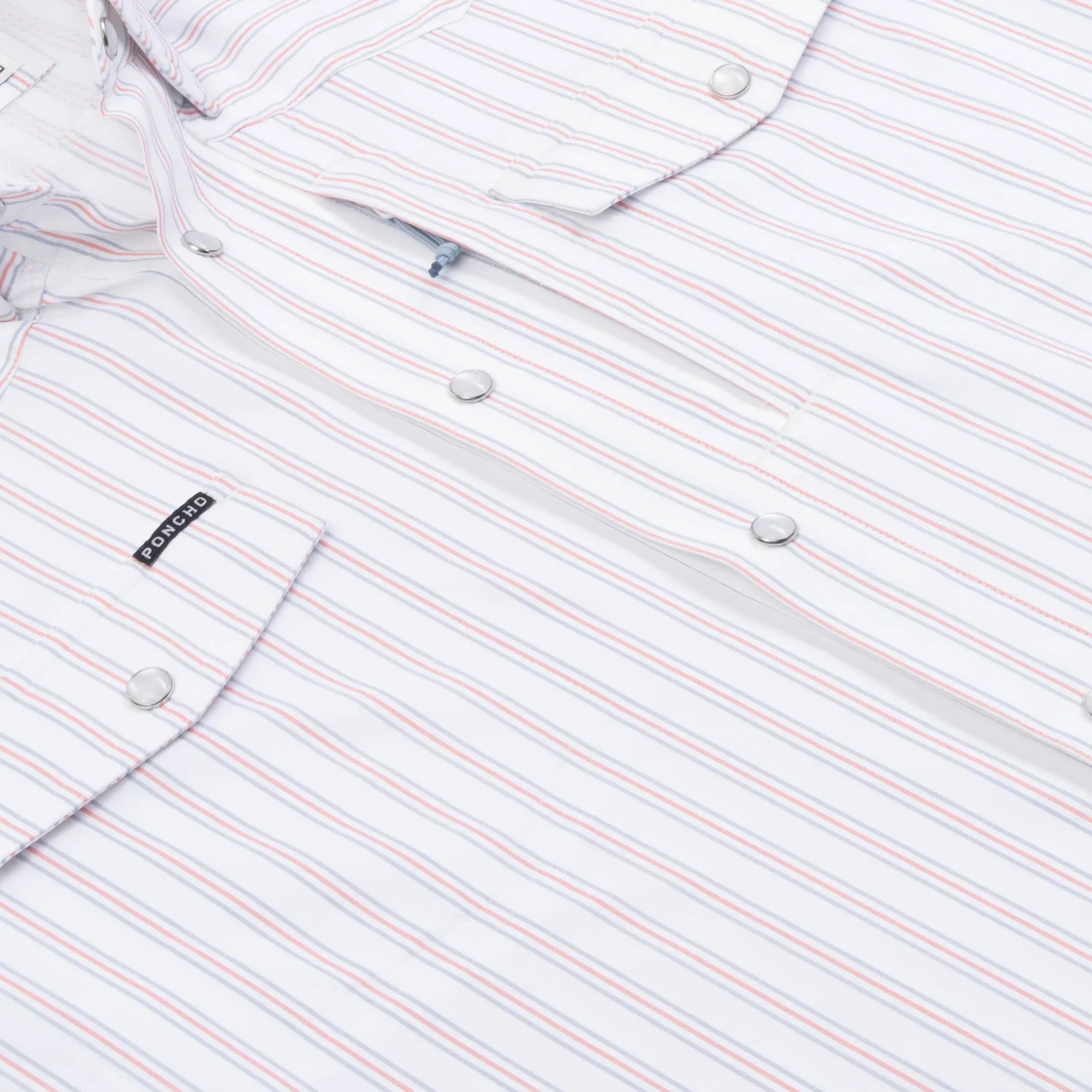 Men's Poncho "The Old Glory" Short Sleeve Snap Shirt - Image 3