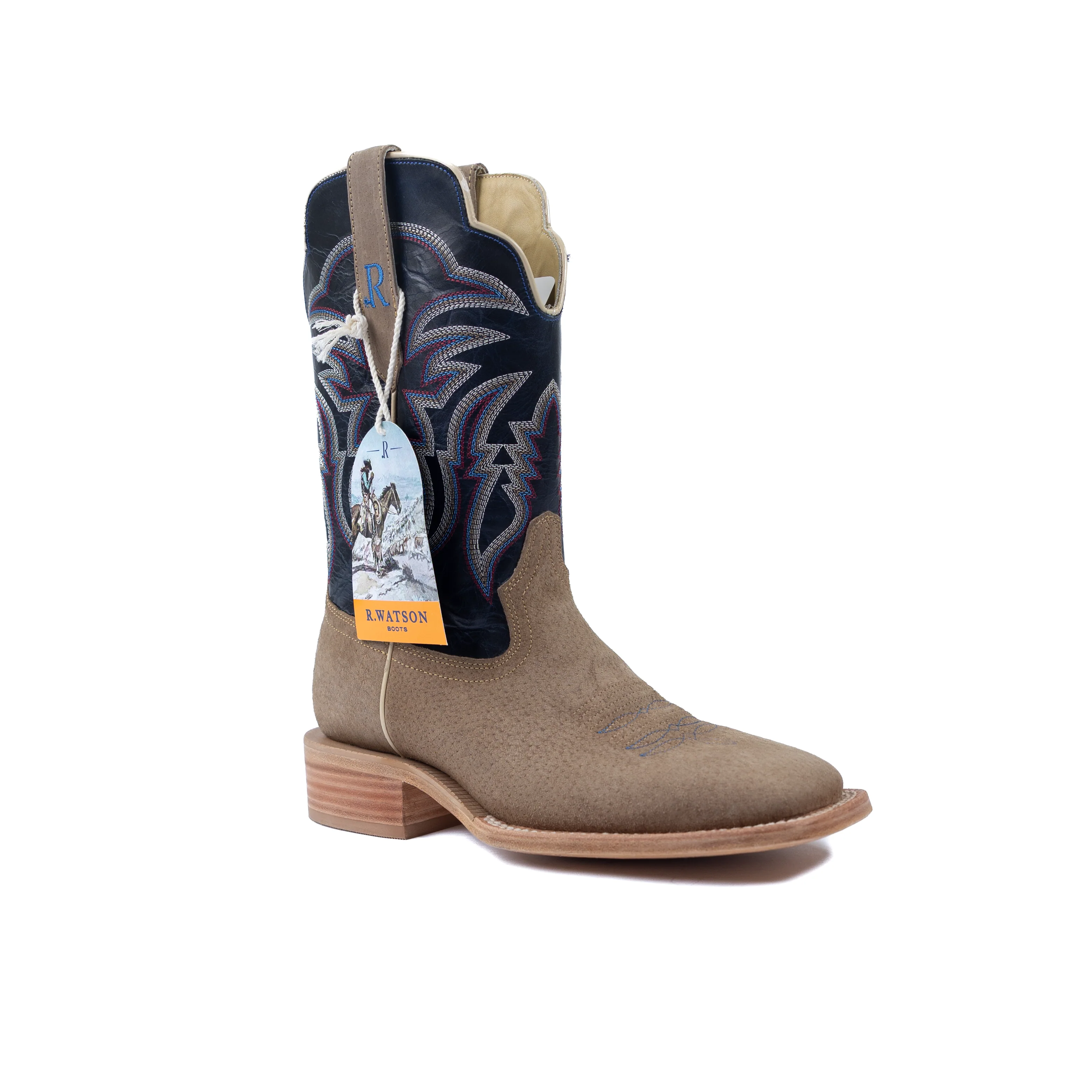 Men's R. Watson Boar Cafe Wide Square Toe Boots RW8604-2