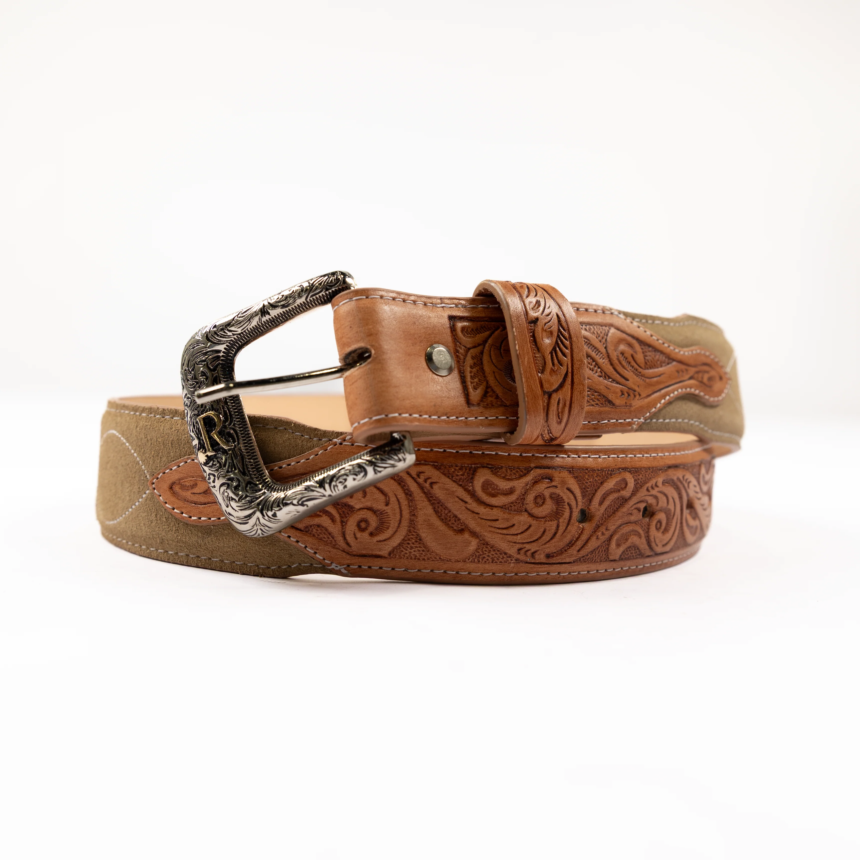 Men's R. Watson Sand Roughout Belt RWB2501 - Image 2