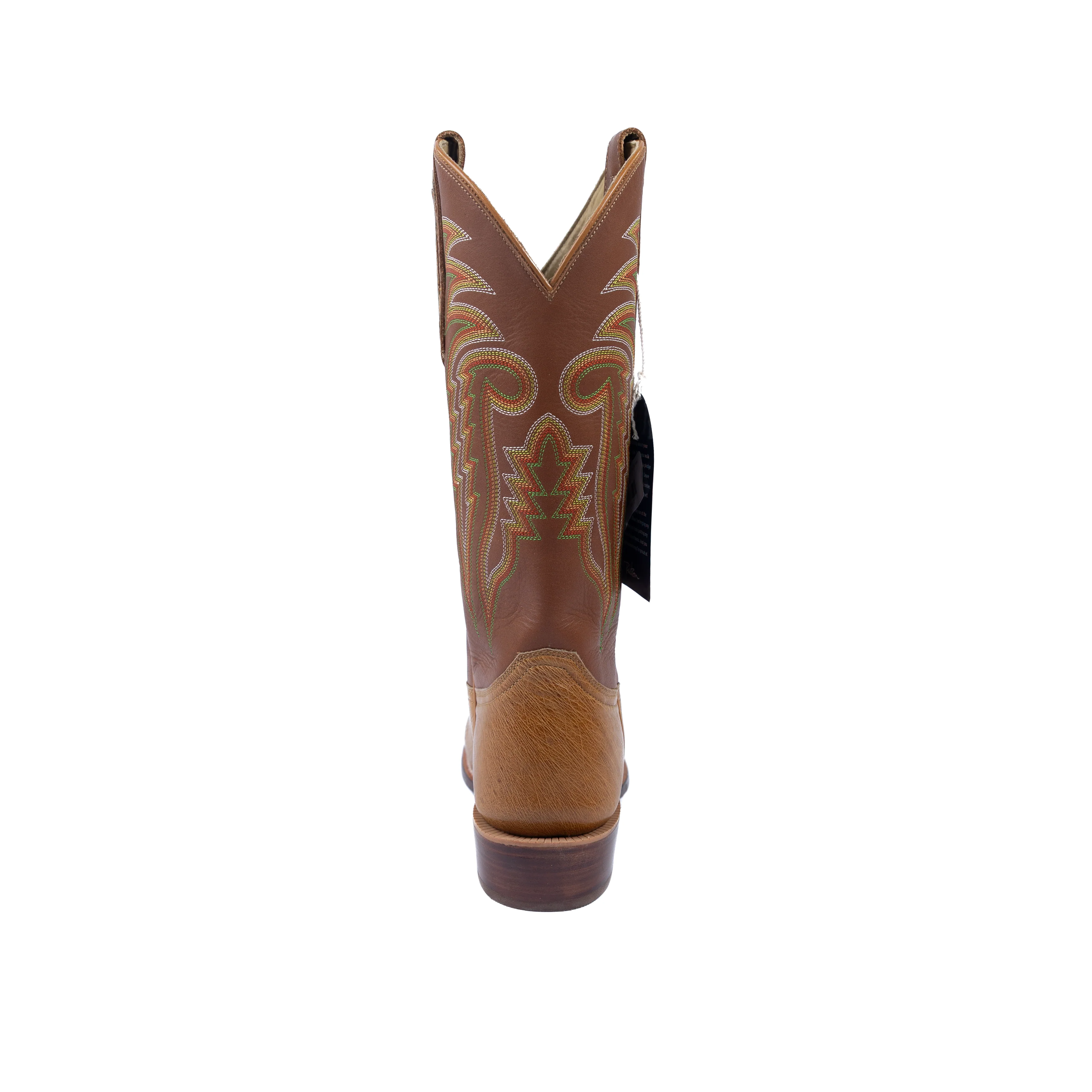 Men's R. Watson Smooth Ostrich Super Tan Super Roper Toe Boots RW5533 - Image 4