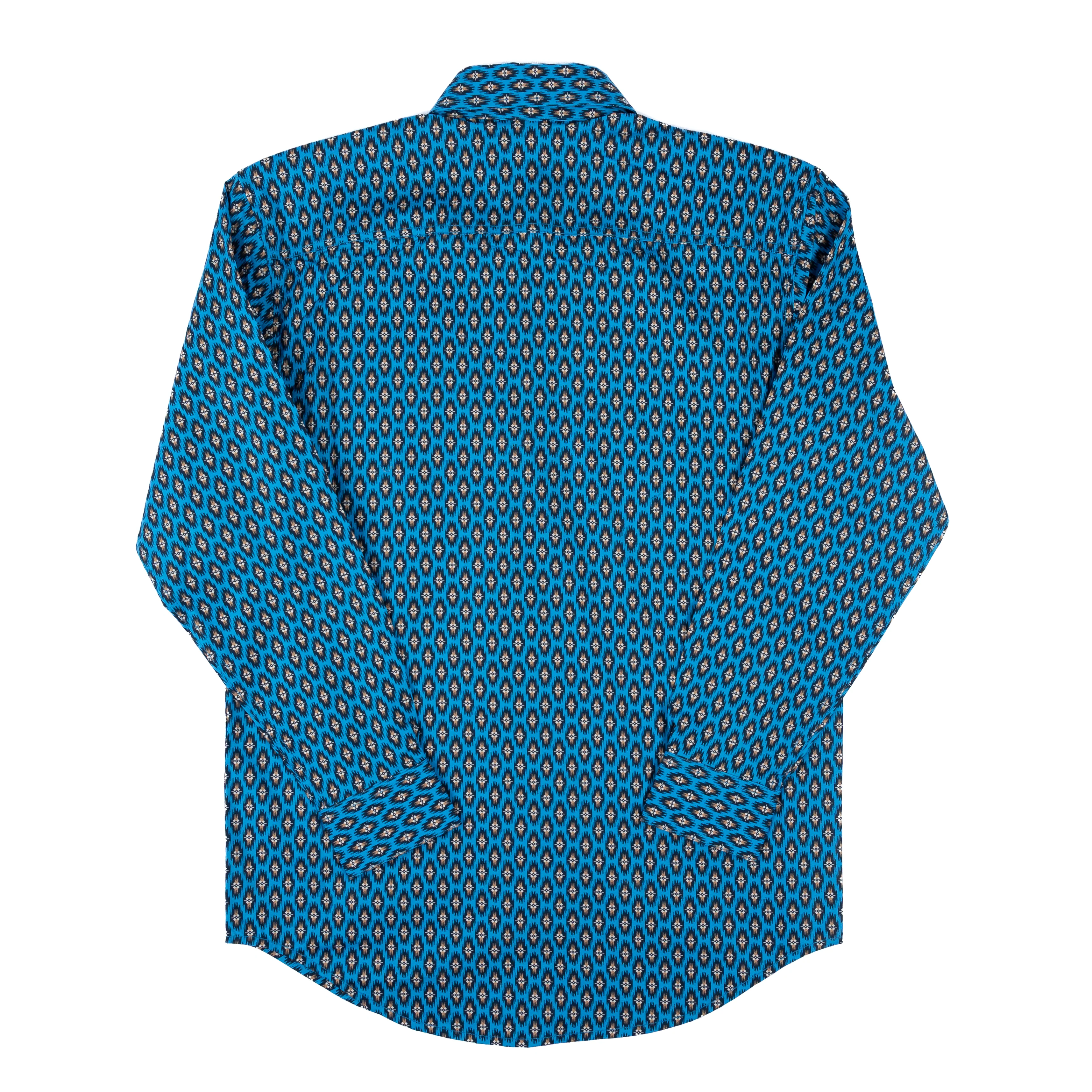 Men's Rock and Roll Denim Classic Fit Blue Button Down Shirt BMB2S07645 - Image 2