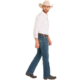 Men's Rock and Roll Denim Flat Seam Embroidered Revolver BM1RD08024 - Image 3