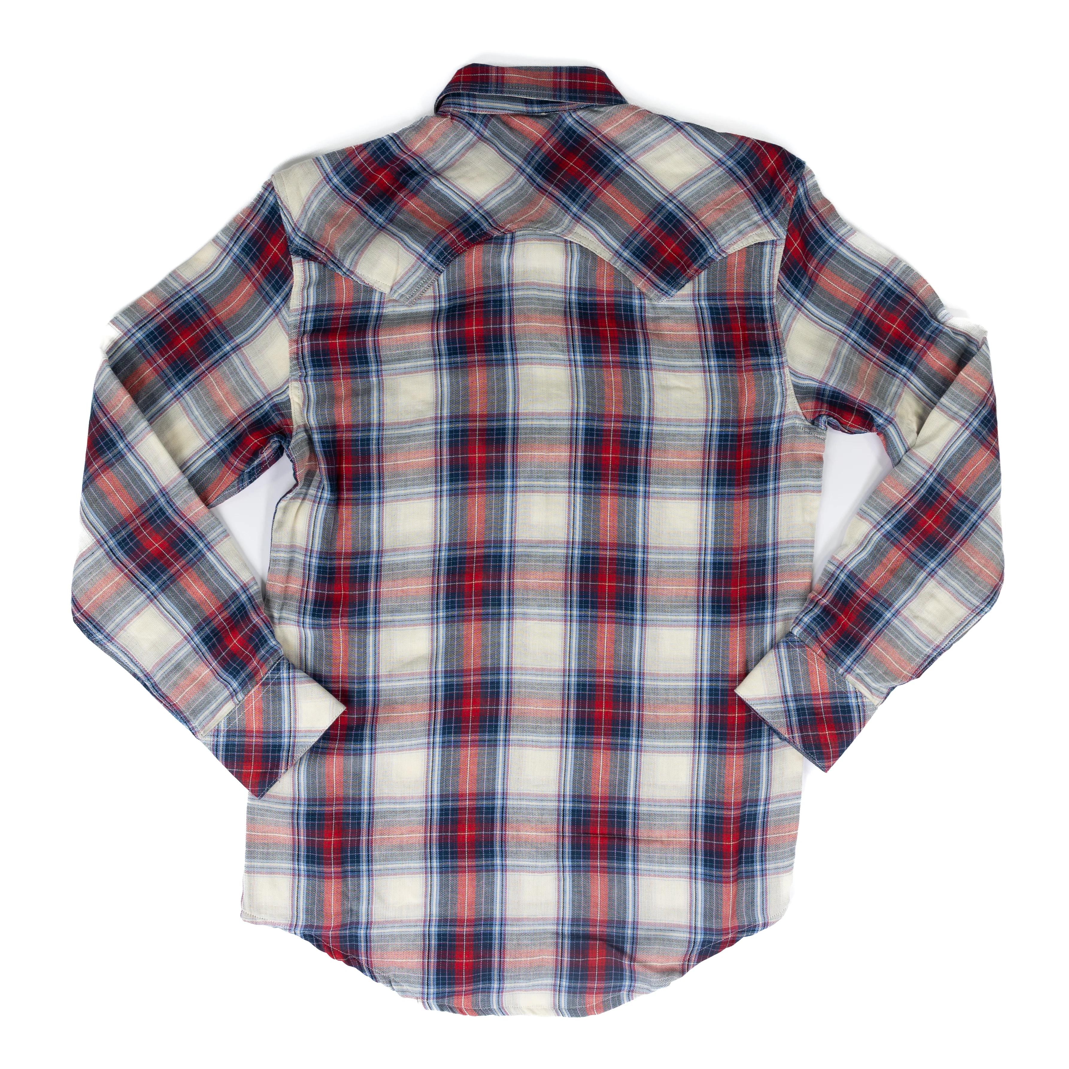 Men's Rock and Roll Plaid Long Sleeve Snap Shirt BMN2S07660 - Image 5