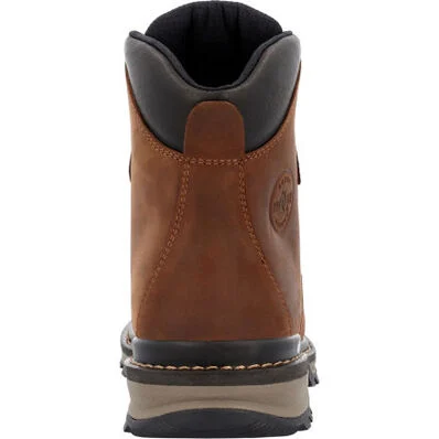 Men's Rocky Rams Horn Boa Brown Composite Toe Waterproof Work Boots RKK0390 - Image 5
