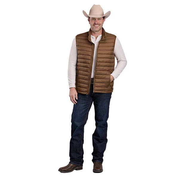 Men's Roper Brown Lightweight Parachute Nylon Vest 03-097-0695-6216 - Image 2