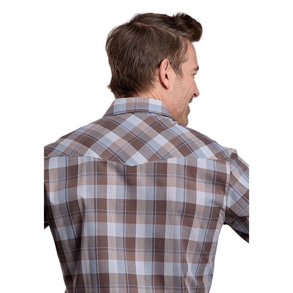 Men's Roper Long Sleeve Plaid Western Snap Shirt 01-001-0101-7005 - Image 3