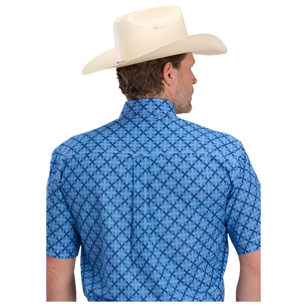Men's Roper Short Sleeve Amarillo Allover Print Shirt 03-002-0326-4037 - Image 2