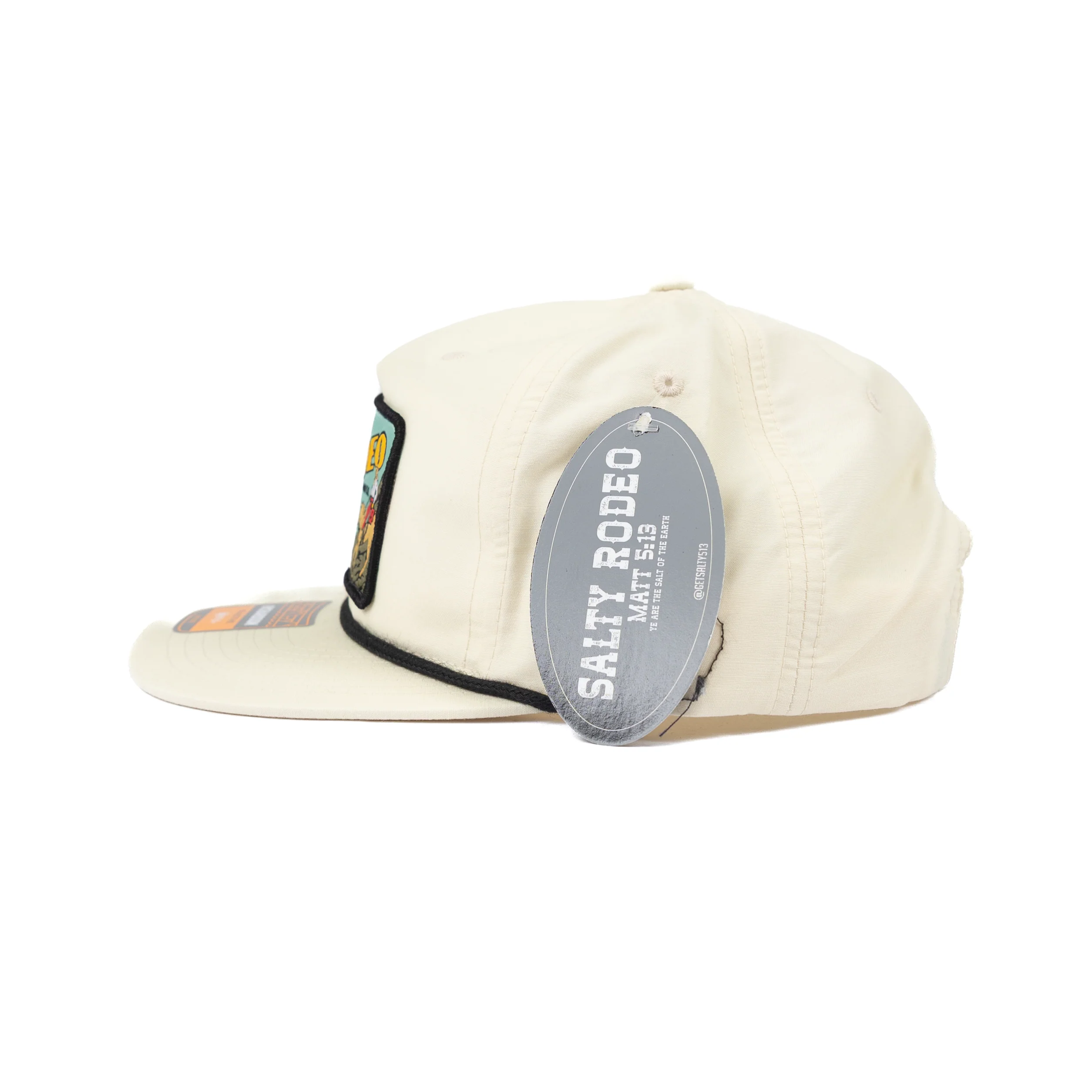 Men's Salty Rodeo Light Yellow Snapback with "Salt of the Earth" Patch SRCRIOBRAVO - Image 2