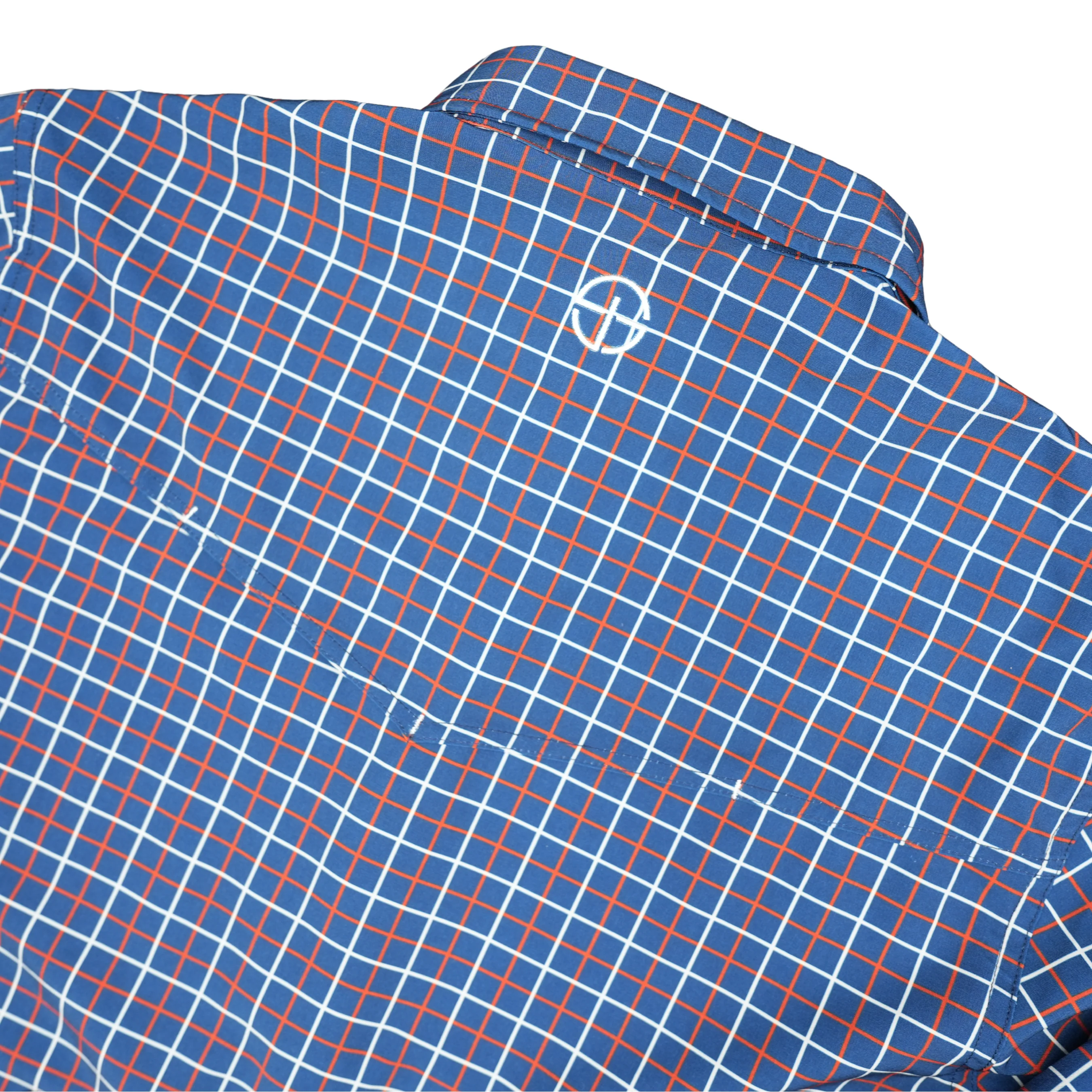 Men's SanJac Long Sleeve Snap Up Grid Patterned Shirt COAHUILA-L/S-GRID - Image 3
