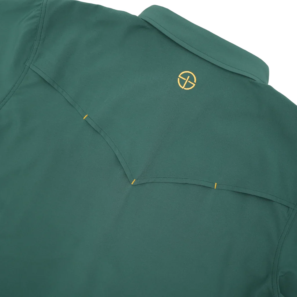 Men's SanJac Short Sleeve The Masters Green Performance Pearl Snap Shirt COA-SS-MAST - Image 4