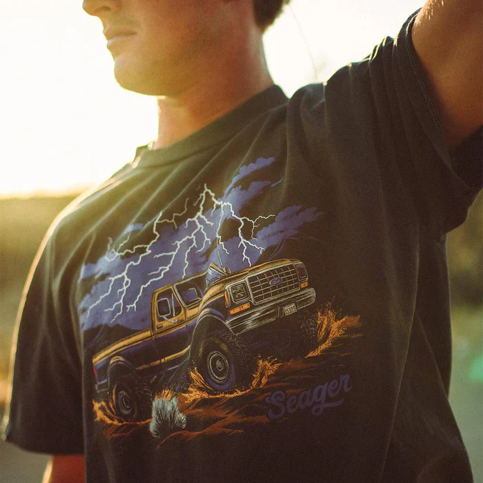 Men's Seager Mud Romp Tee Pigment Black MTSP26MUDRPBLK - Image 4