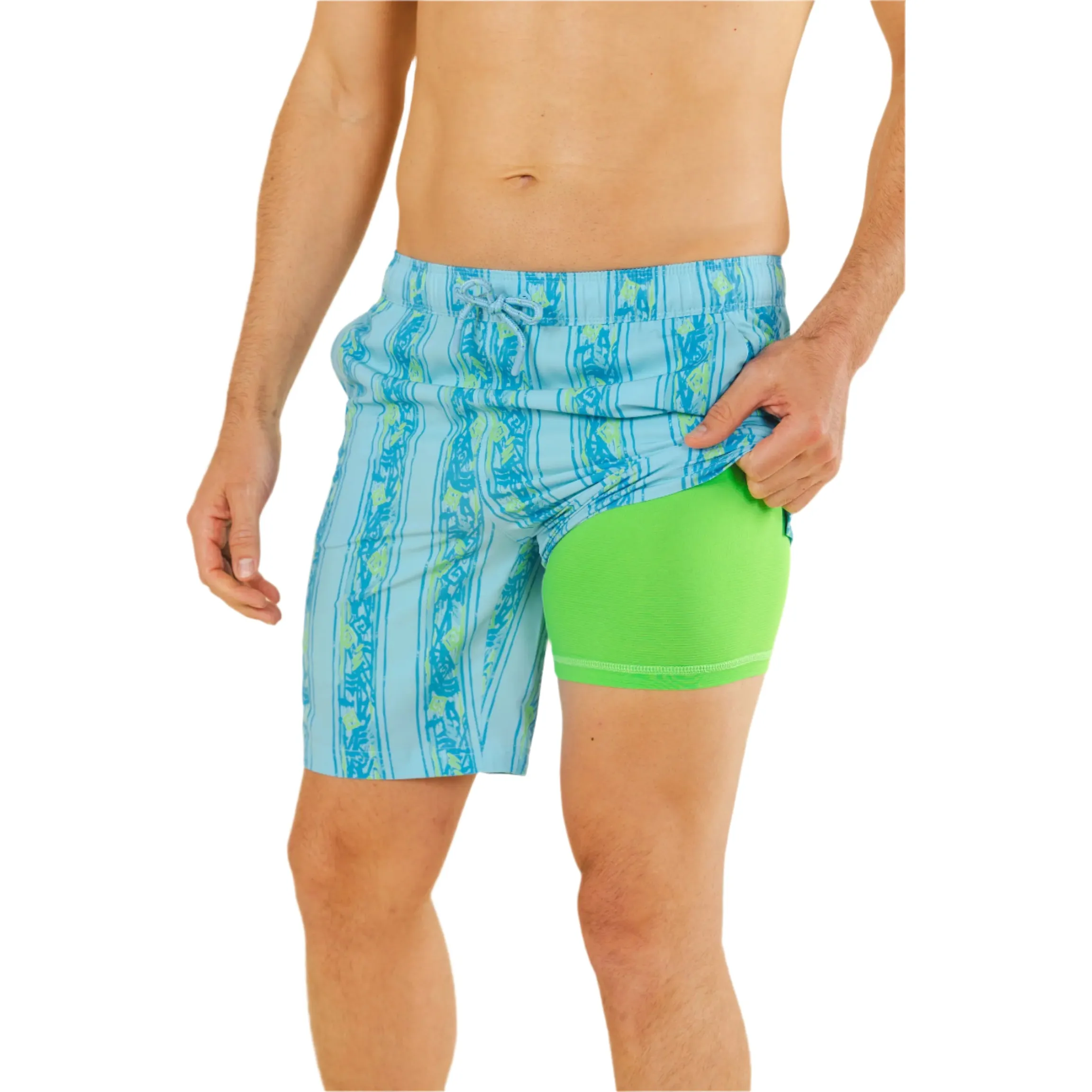 Men's Shinesty 8" Seam Swim Trunks