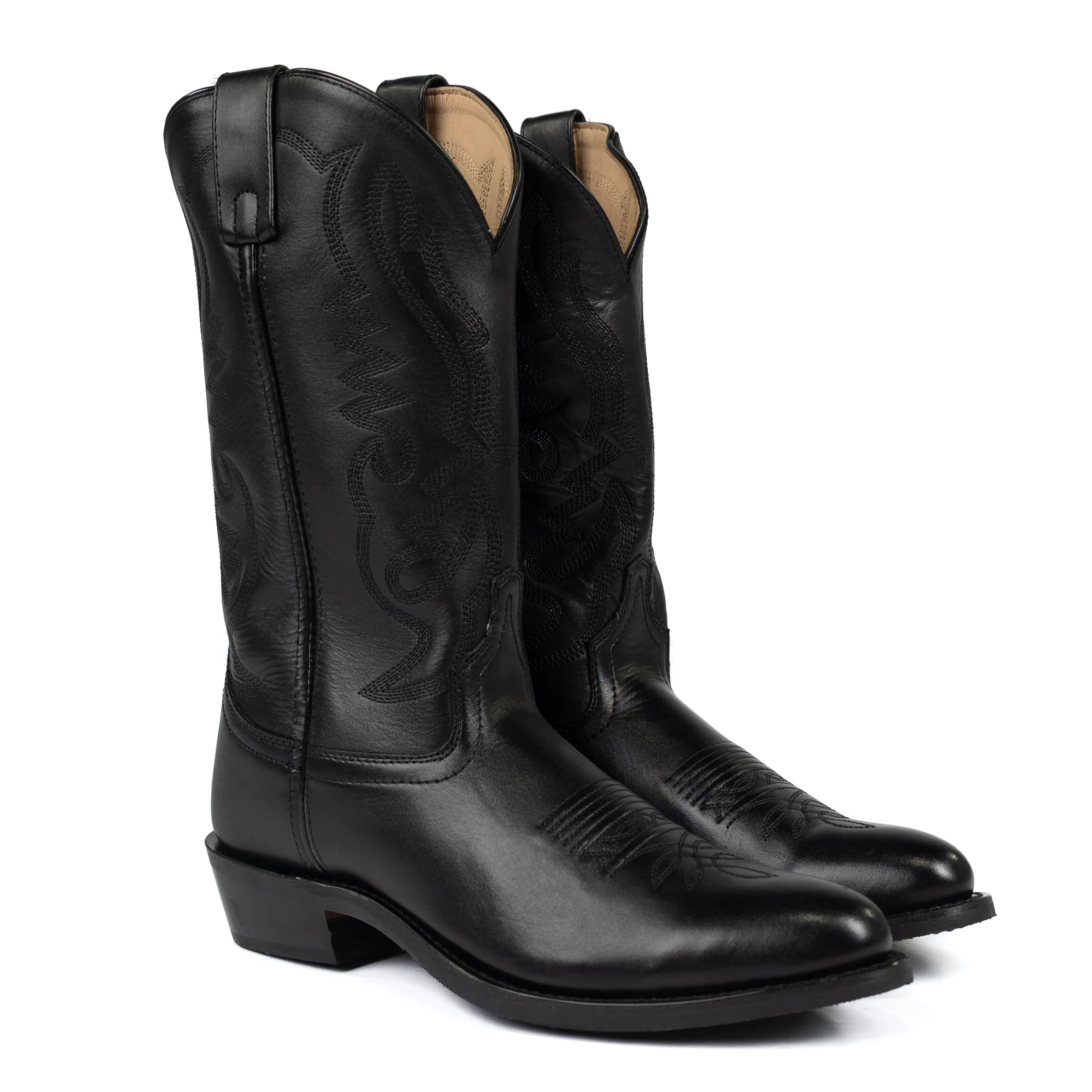Men's Smoky Mountain Black Round Toe Boots 4032