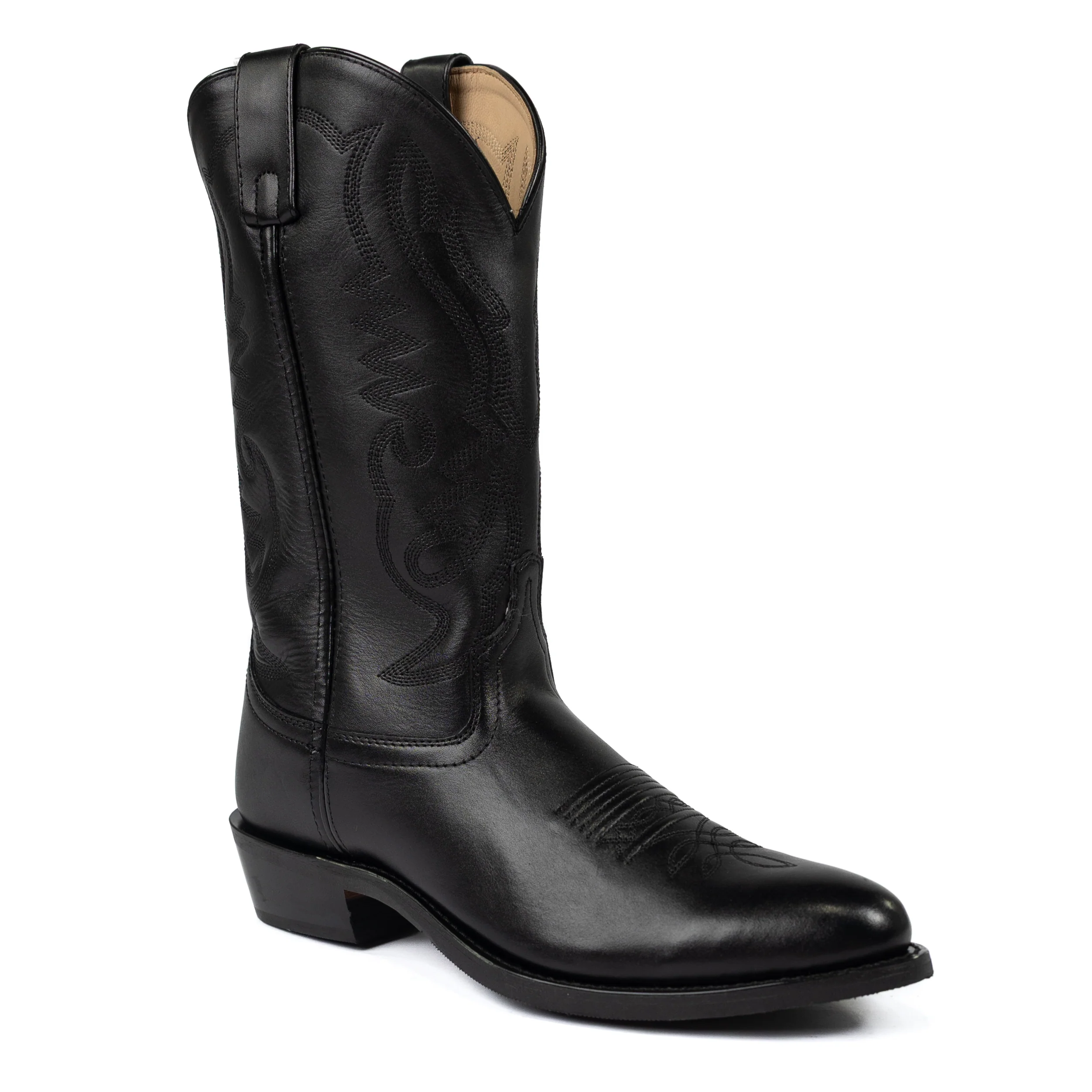 Men's Smoky Mountain Black Round Toe Boots 4032 - Image 2