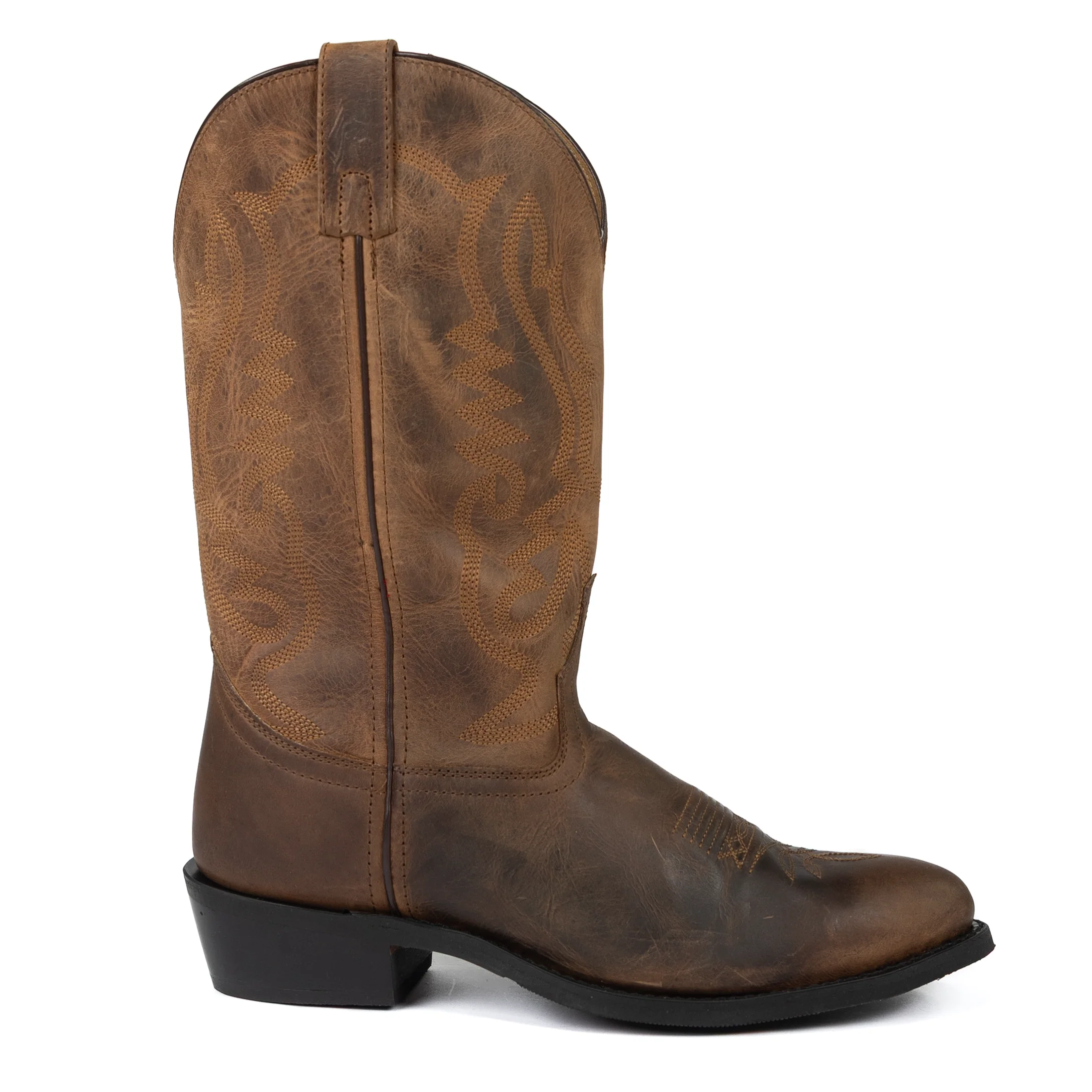 Men's Smoky Mountain Denver Brown Distressed Western Boots 4034 - Image 3