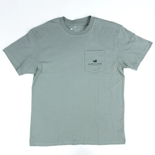 Men's Southern Marsh Dark Grey Decoy Camo Tee ADYD-DGY - Image 2
