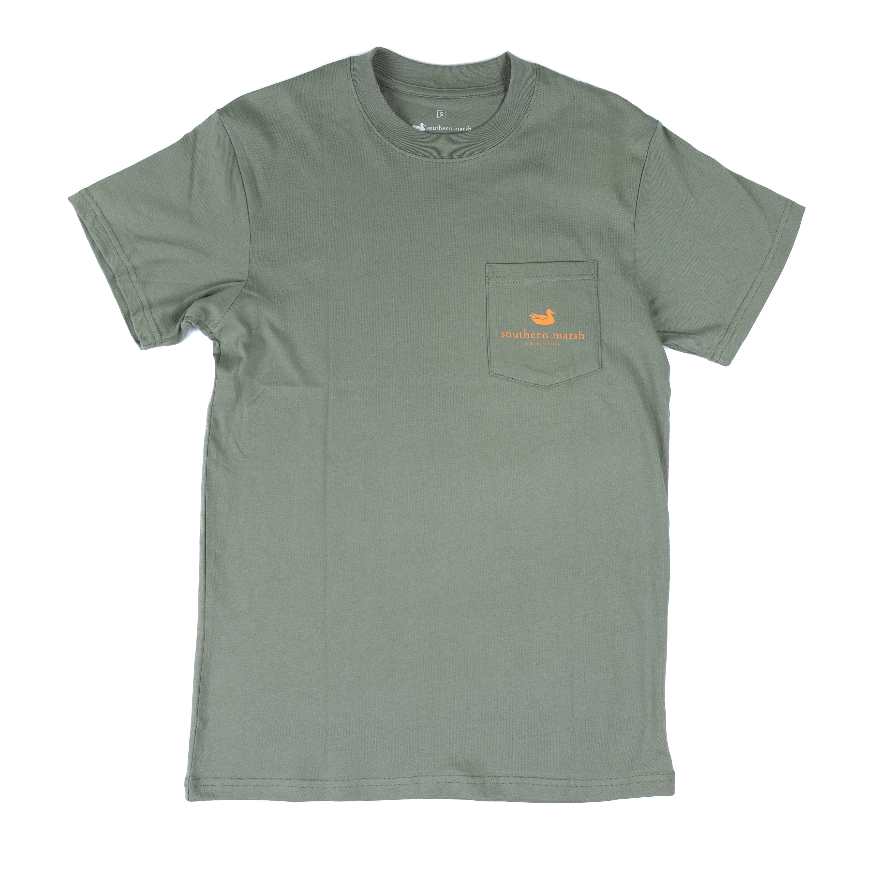 Men's Southern Marsh Short Sleeve Bay Green Patient Pup T-shirt APJB-GRN - Image 2