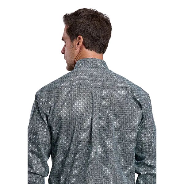 Men's Stetson Long Sleeve Green Allover Print Button Up Shirt 11-001-0526-2000 - Image 2