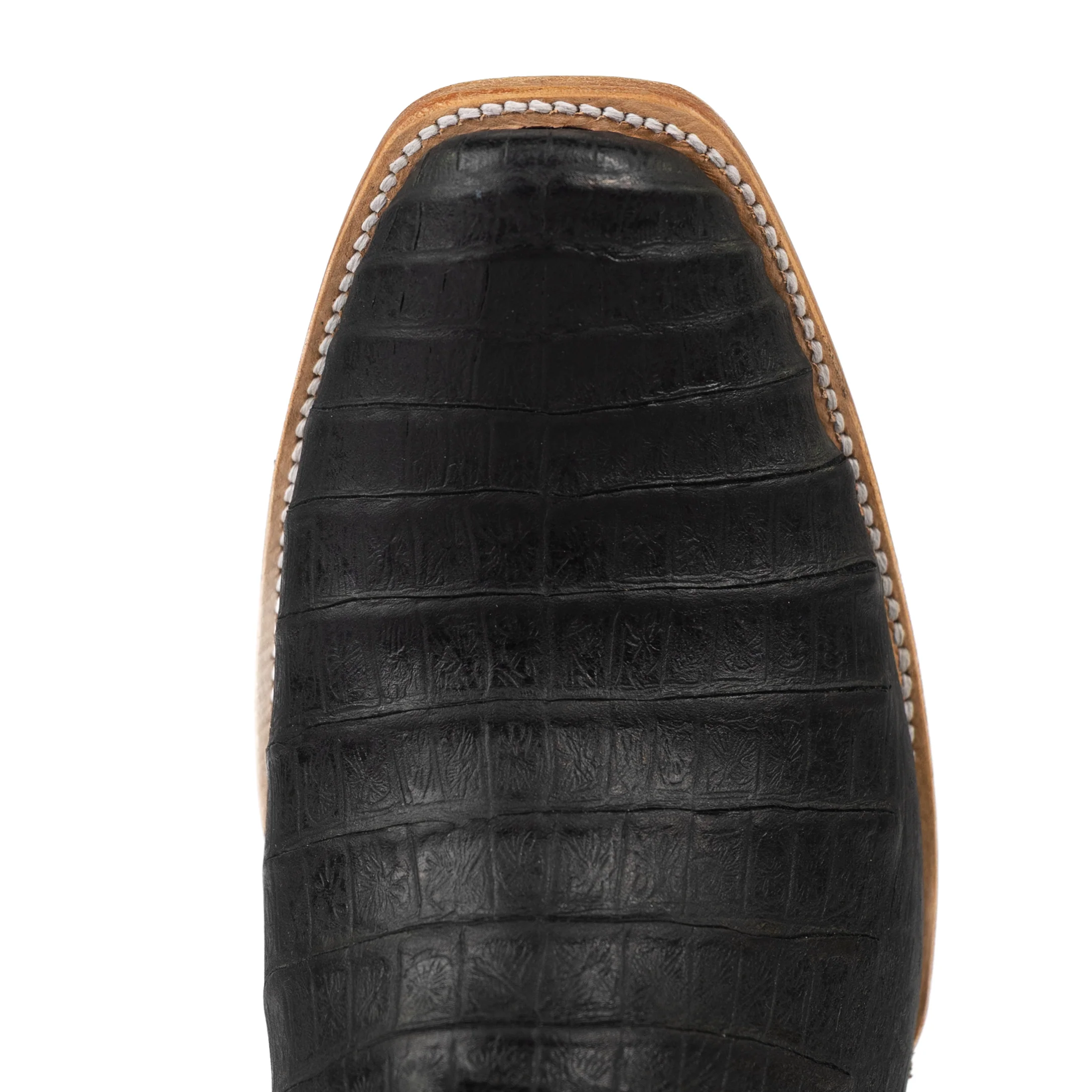 Men's Tanner Mark Black Caiman Print Cutter Toe Boots TM0117 - Image 5