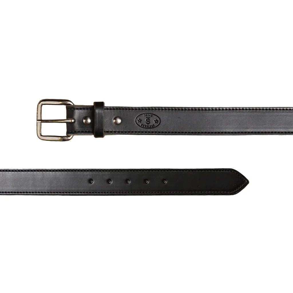 Men's Texas Saddlery Black Latigo Belt 1C16 - Image 2