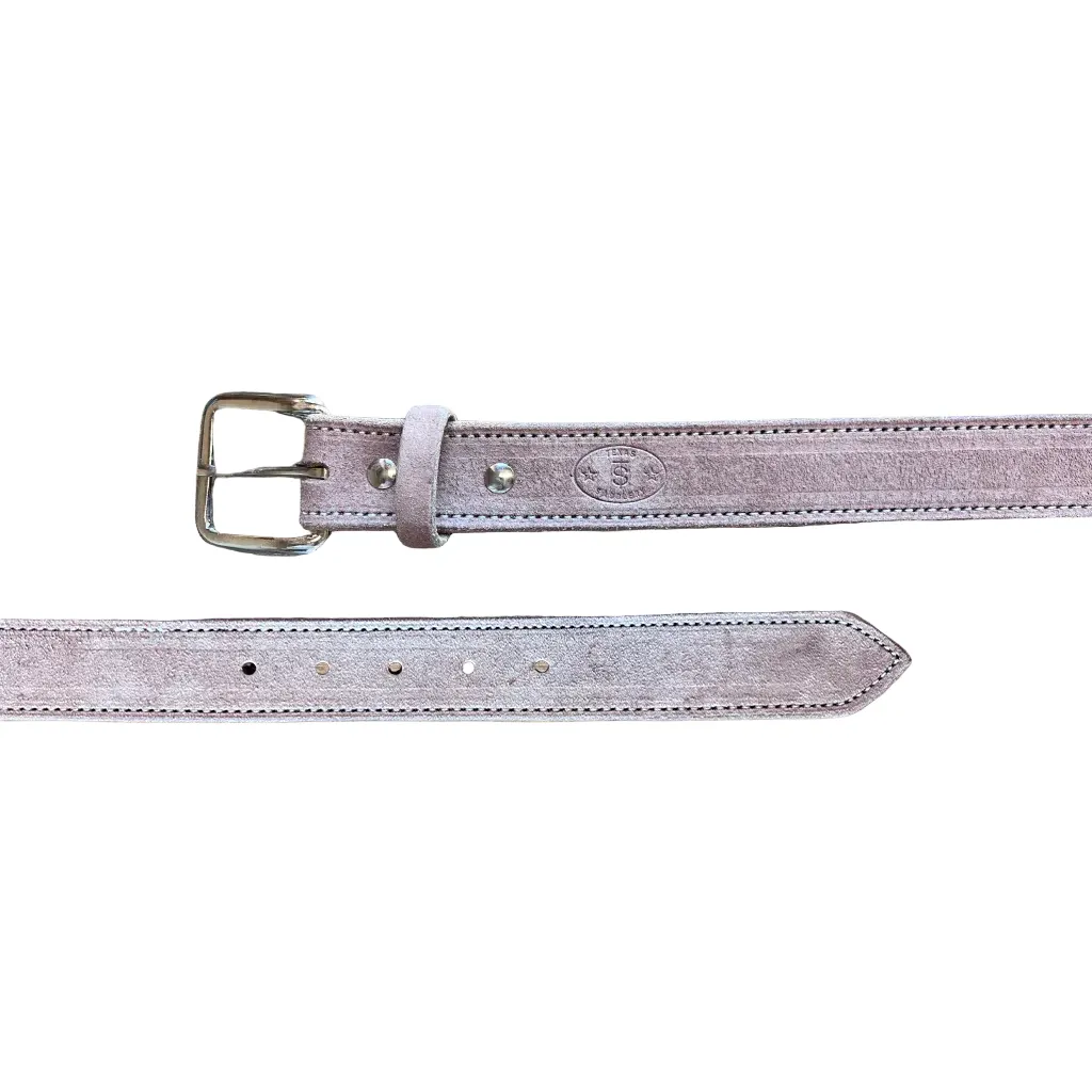 Men's Texas Saddlery Chocolate Roughout Belt 1C47 - Image 2