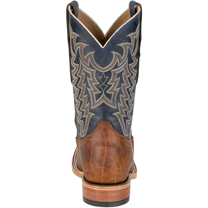 Men's Tony Lama Alfredo Brown and Blue 11" Western Square Toe Boots HE6401 - Image 5