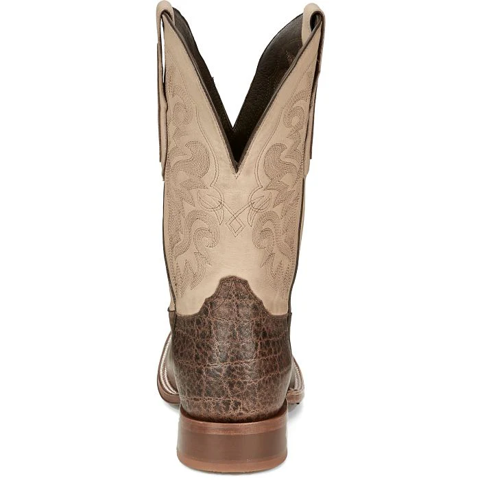 Men's Tony Lama JingleBob Dark Brown Square Toe Boots TL3021 - Image 5