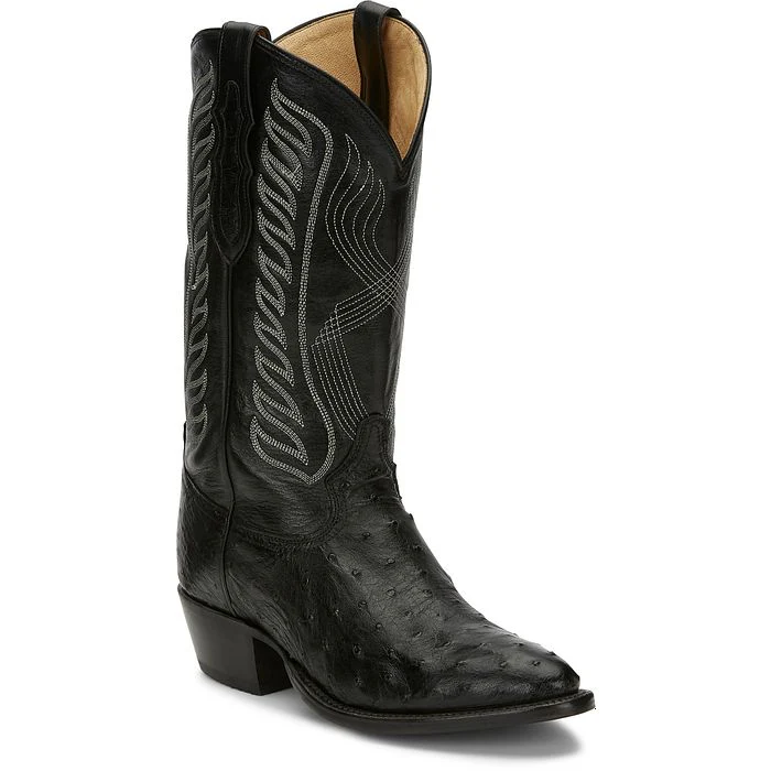 Men's Tony Lama Mccandles Black Round Toe Boots 8255