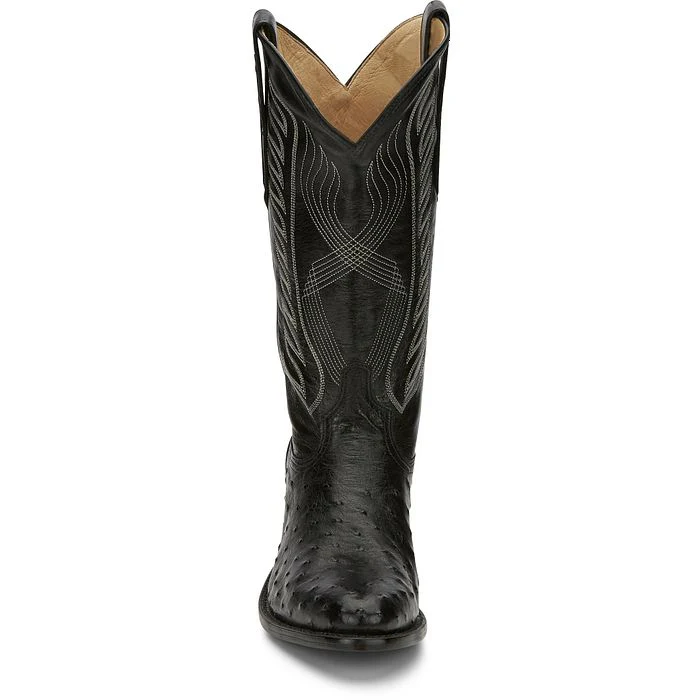 Men's Tony Lama Mccandles Black Round Toe Boots 8255 - Image 4