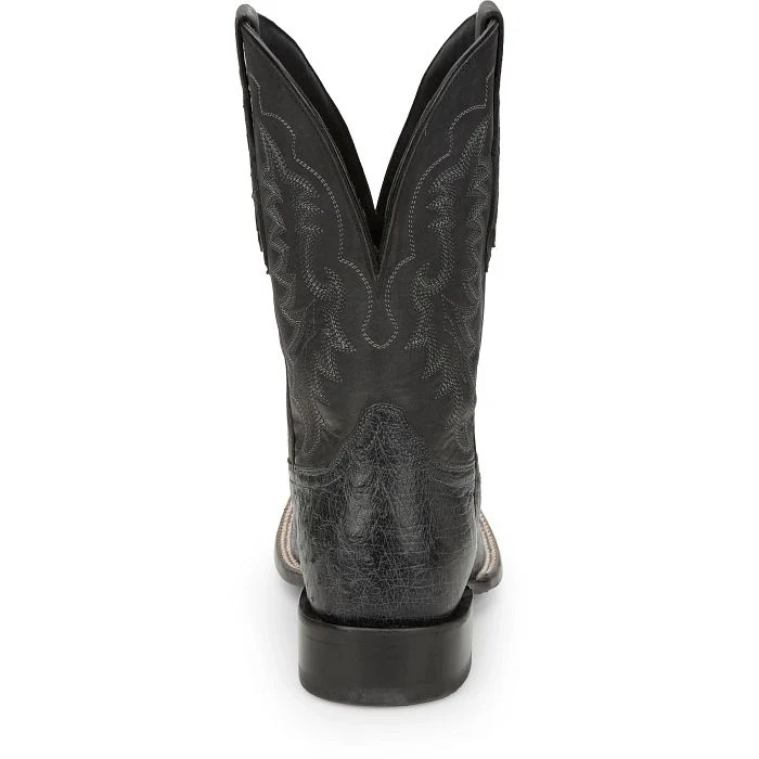 Men's Tony Lama Rancho Black Square Toe Boots TL5382 - Image 5