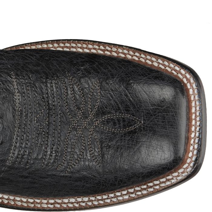 Men's Tony Lama Rancho Black Square Toe Boots TL5382 - Image 6