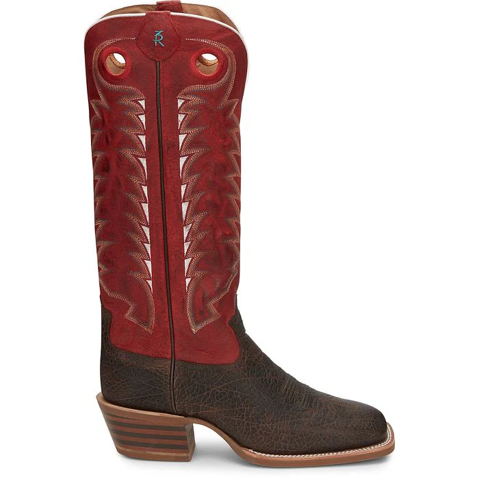 Men's Tony Lama Rosston Brown Square Toe Boots 3R1027 - Image 3
