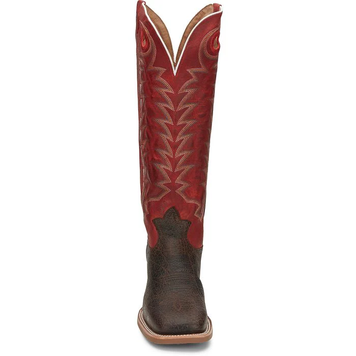 Men's Tony Lama Rosston Brown Square Toe Boots 3R1027 - Image 4