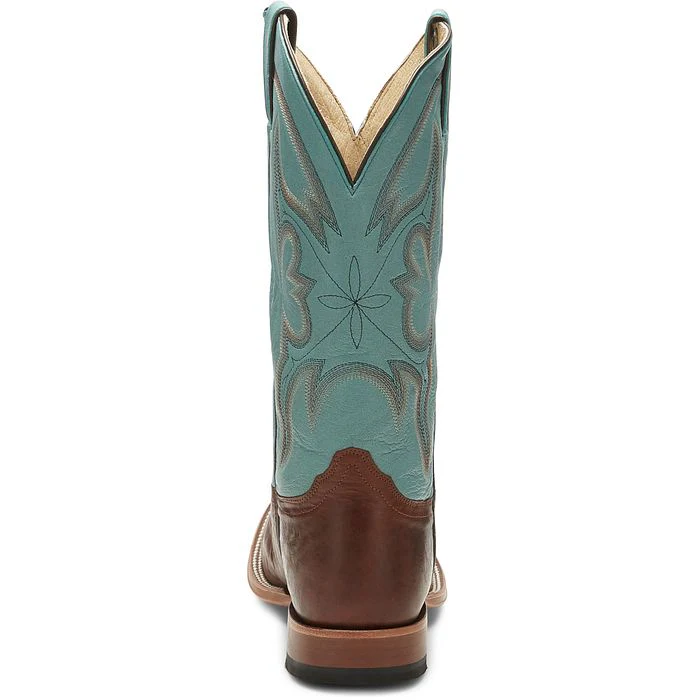 Men's Tony Lama Sealy Brown Wide Square Toe Boots TL3002 - Image 5