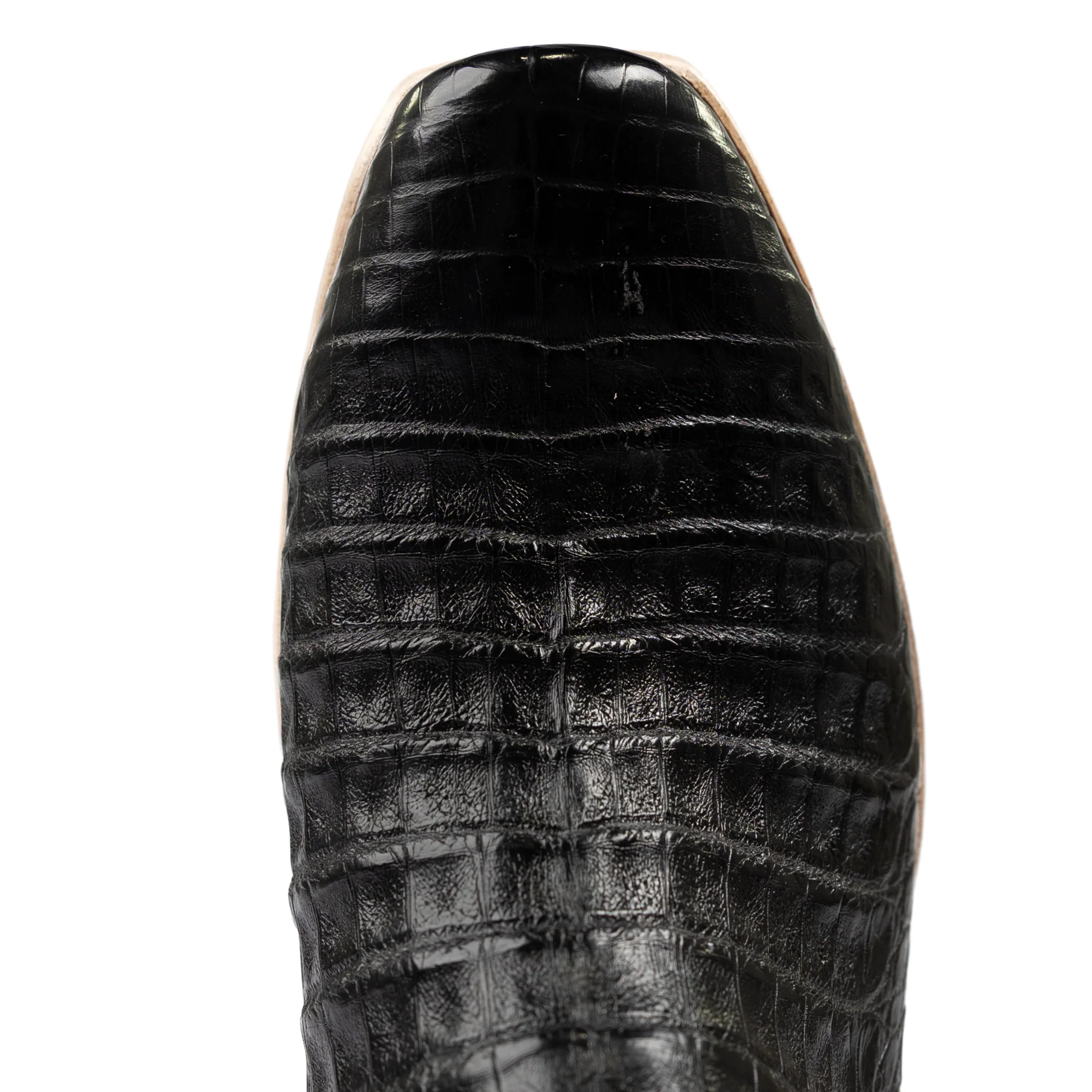 Men's Horse Power Top Hand Black Caiman Belly Cutter Toe Boots HP9513 - Image 5